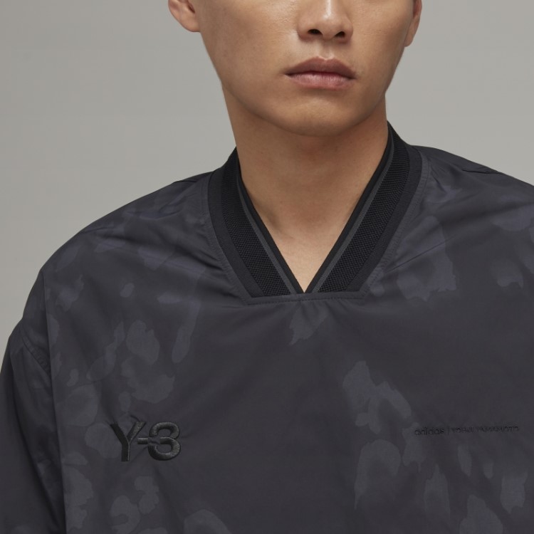 Y-3 Camiseta Manga Longa Com As Três Listras Adidas