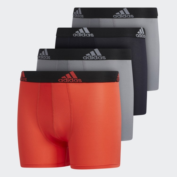 Cueca Boxer De Desempenho Adidas 4 Pares De Tinta