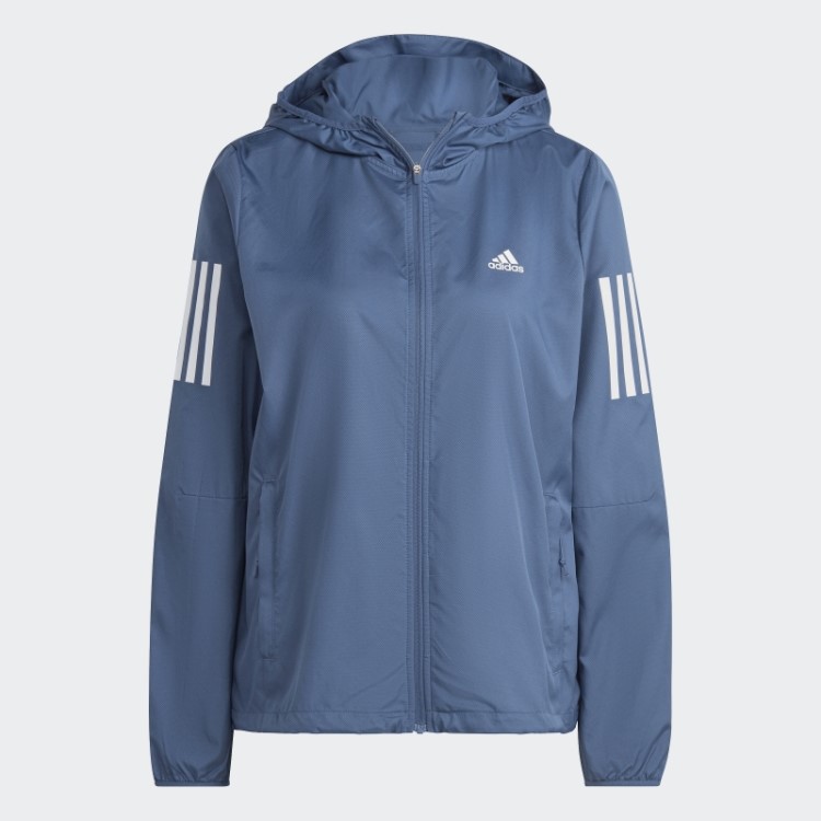 Blusão De Corrida Com Capuz De Aço Da Própria The Run Adidas