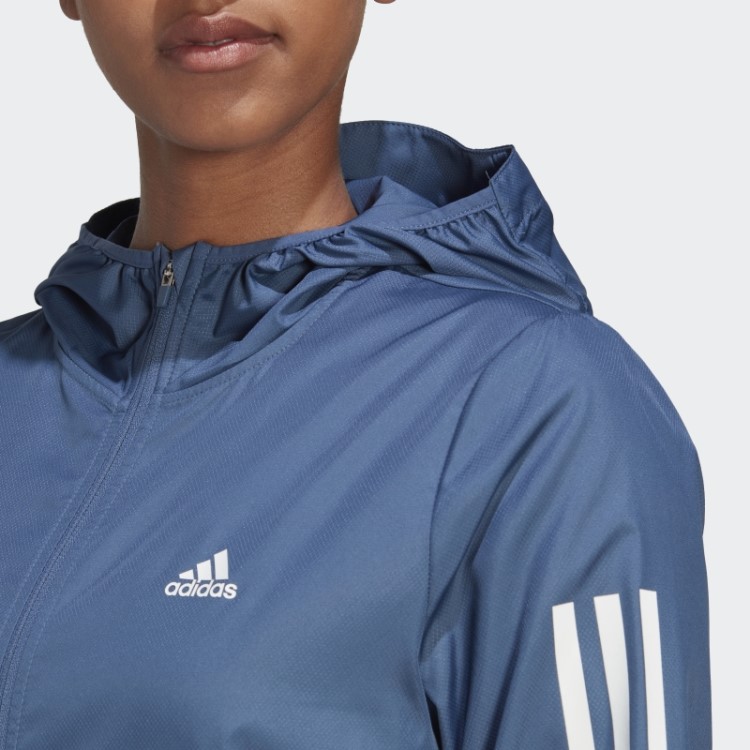Blusão De Corrida Com Capuz De Aço Da Própria The Run Adidas