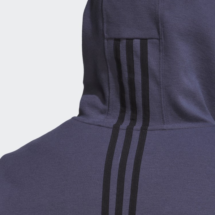 Moletom Com Capuz Azul Marinho Adidas Aeroready Yoga