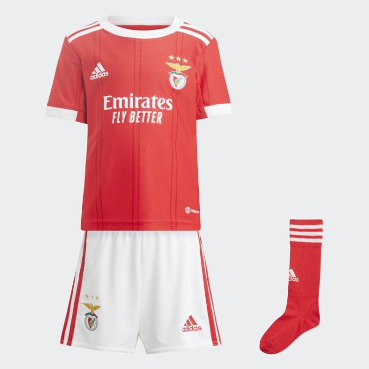 Benfica 22/23 Home Mini Kit Adidas Benfica Vermelho