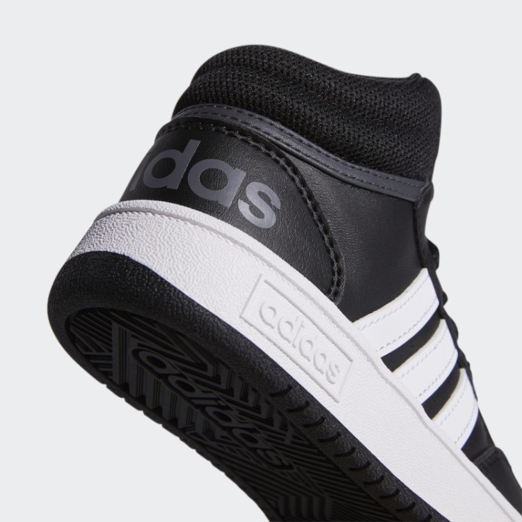 Argolas Pretas Sapatos Médios Adidas