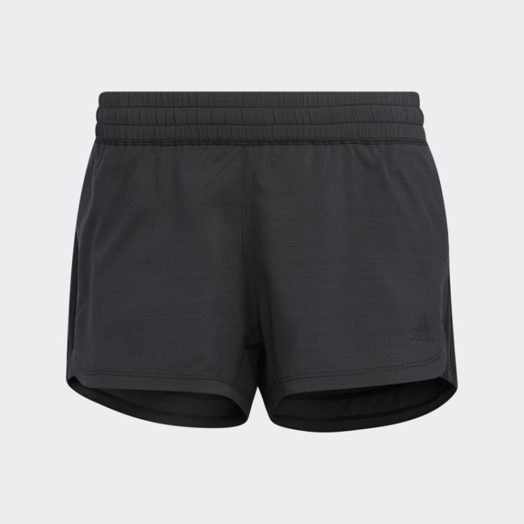 Adidas Pacer Bermuda Mescla Preta Com As 3 Listras