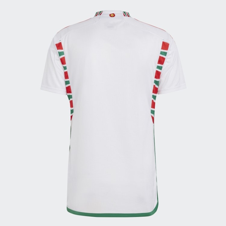 Gales 22 Away Jersey Adidas Branco