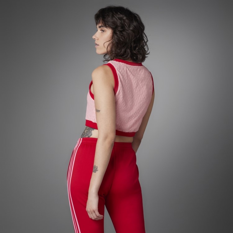 Adidas Super Pop Adicolor Heritage Now Monograma Crop Top