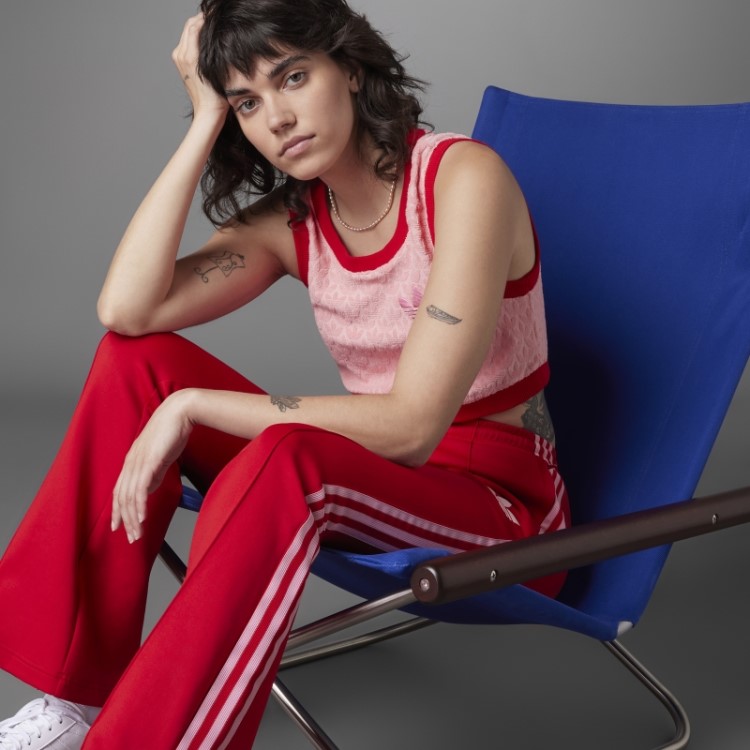 Adidas Super Pop Adicolor Heritage Now Monograma Crop Top