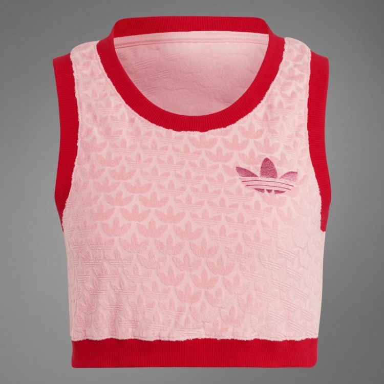 Adidas Super Pop Adicolor Heritage Now Monograma Crop Top