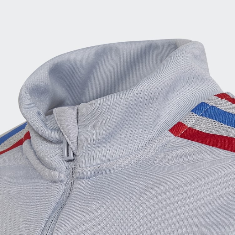 Moda Olympique Lyonnais Tiro 21 Top Prata Adidas