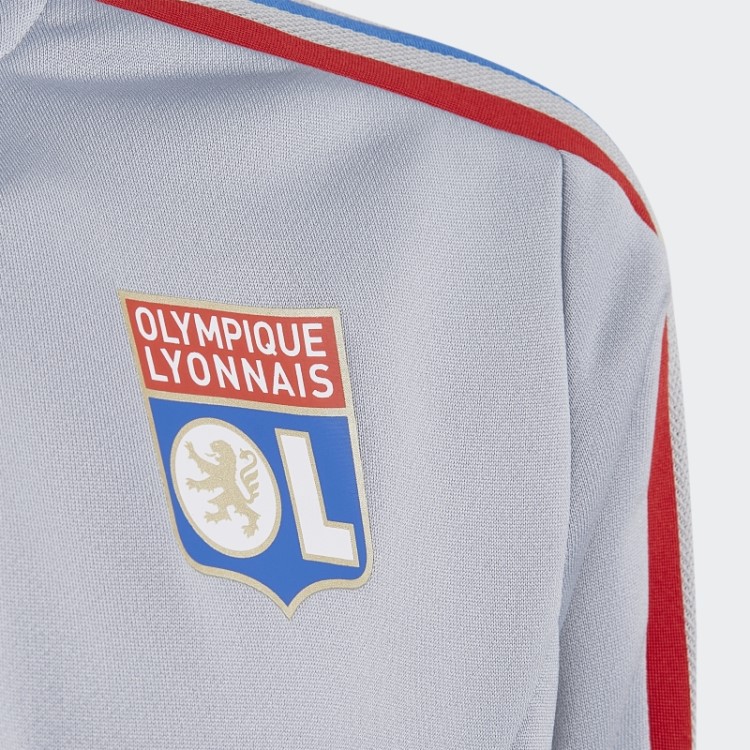 Moda Olympique Lyonnais Tiro 21 Top Prata Adidas