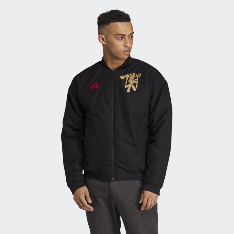 Adidas Manchester United Chinese Story Jaqueta Acolchoada Preta