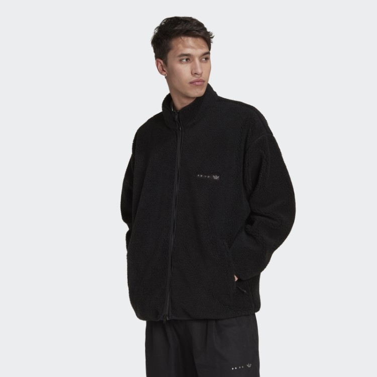 Adidas Reclaim Jaqueta Sherpa Preta