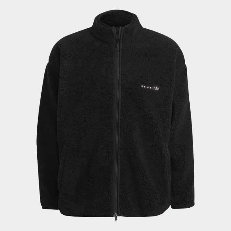Adidas Reclaim Jaqueta Sherpa Preta