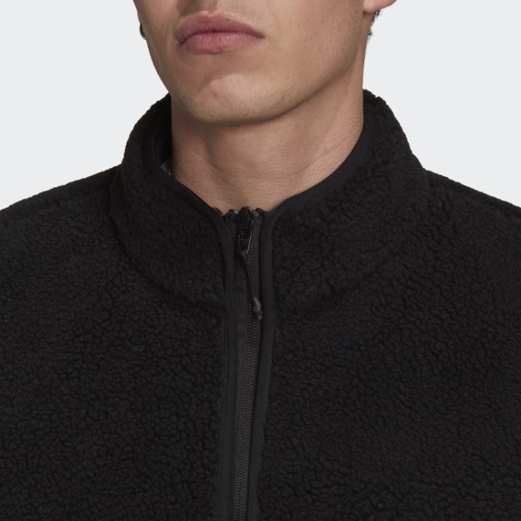 Adidas Reclaim Jaqueta Sherpa Preta