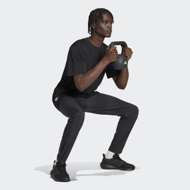 T-shirt De Treino Essenciais Para O Treino Feita Para Ser Refeita Adidas Preta