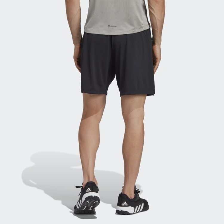 Shorts De Treino Com Estampa Pu Adidas Preto
