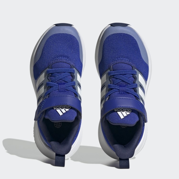 Tênis Preto Adidas Fortarun 2.0 Cloudfoam Com Cadarço Elástico E Tira Superior