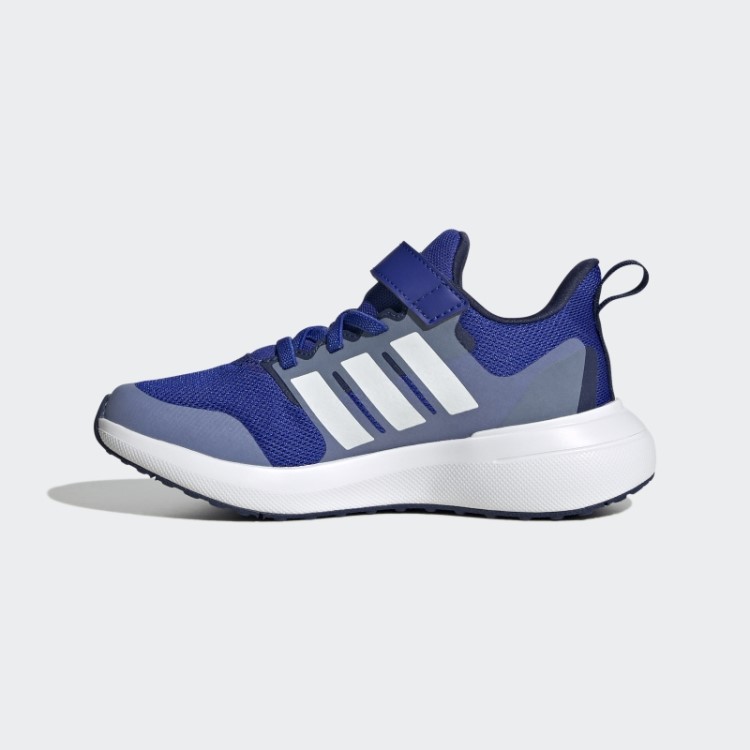 Tênis Preto Adidas Fortarun 2.0 Cloudfoam Com Cadarço Elástico E Tira Superior