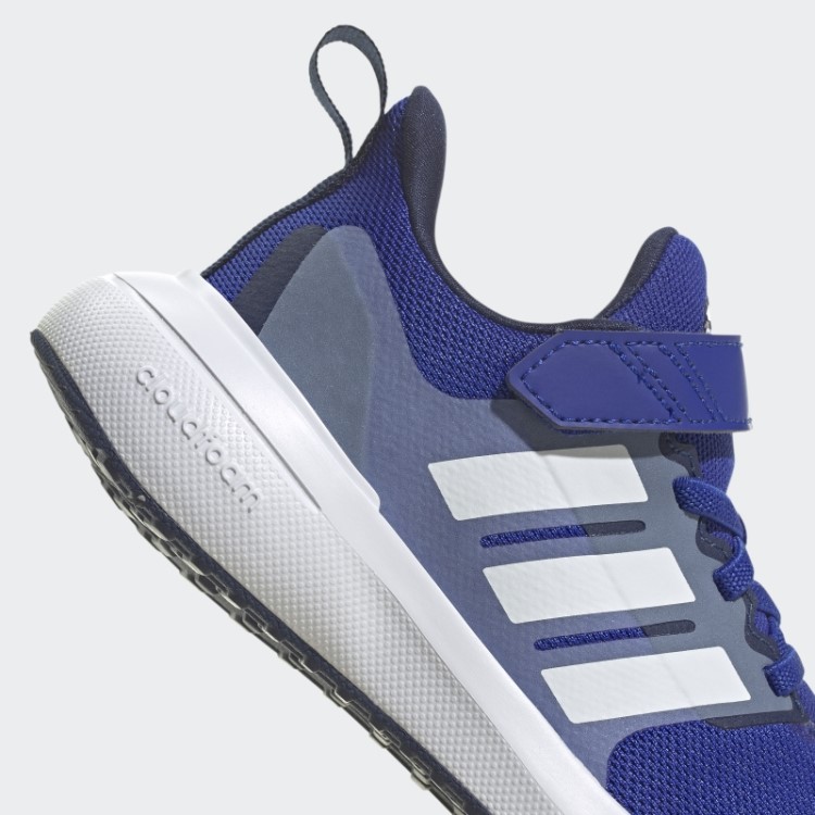 Tênis Preto Adidas Fortarun 2.0 Cloudfoam Com Cadarço Elástico E Tira Superior