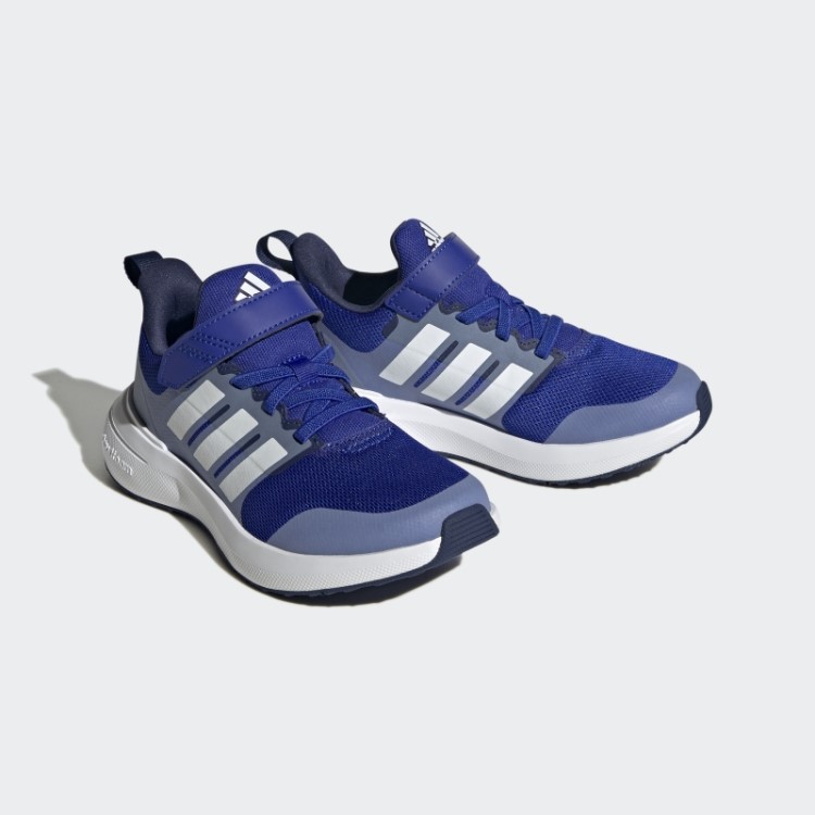 Adidas Fortarun 2.0 Cloudfoam Sapato De Renda Elástico Azul