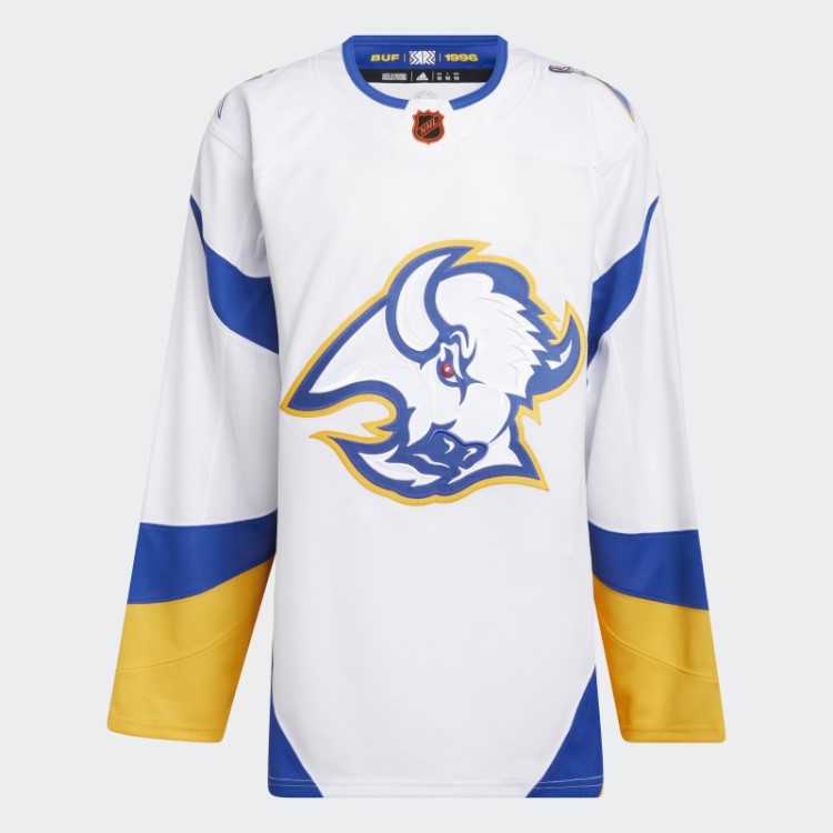 Camisa Adidas Sabres Branca Autêntica Com Marca Reversa Retrô