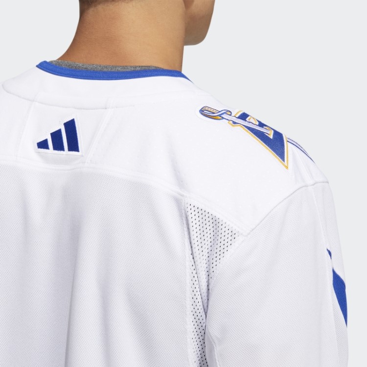 Camisa Adidas Sabres Branca Autêntica Com Marca Reversa Retrô