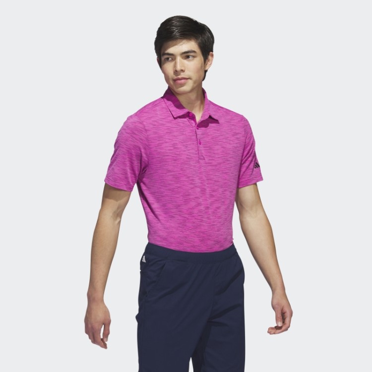 Camisa Pólo De Golfe De Corante Espacial Fúcsia Adidas