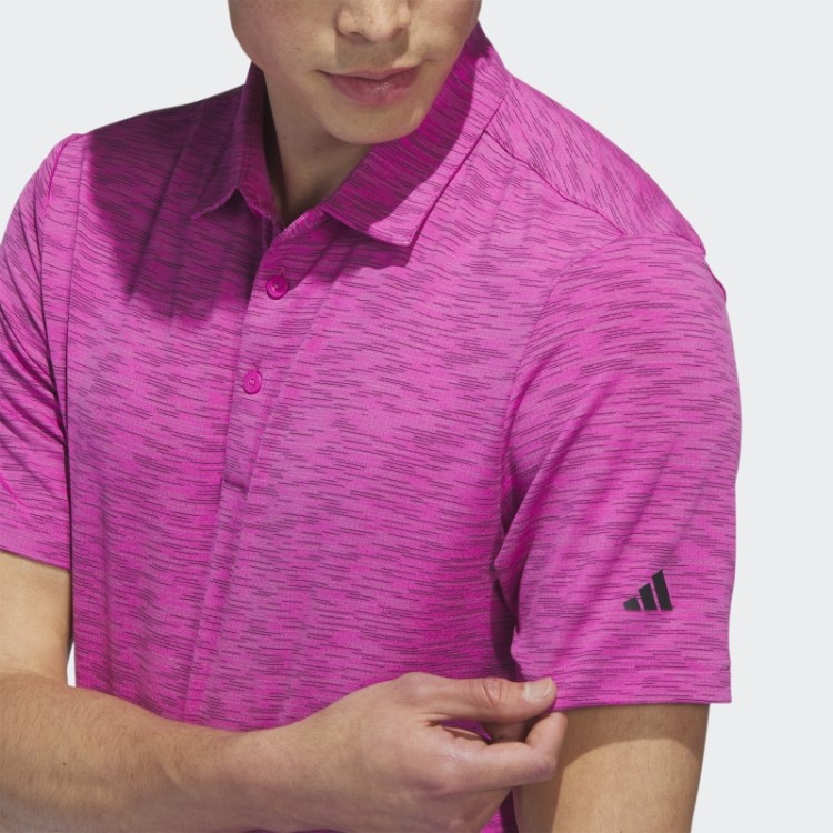 Camisa Pólo De Golfe De Corante Espacial Fúcsia Adidas