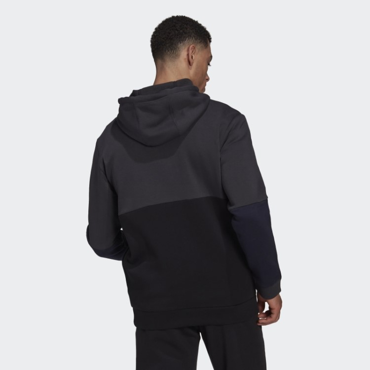 Moletom Com Capuz De Lã Colorblock Carbon Adidas Essentials