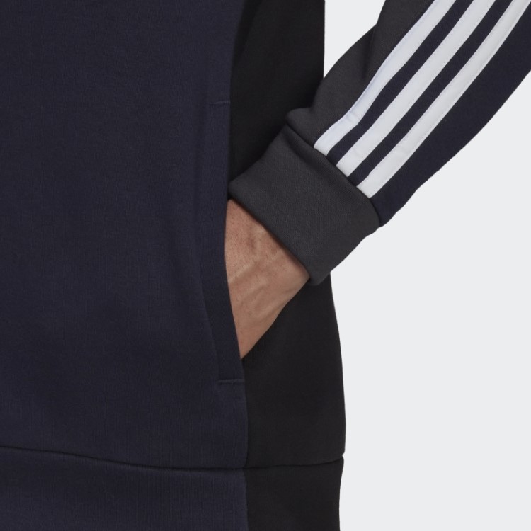 Moletom Com Capuz De Lã Colorblock Carbon Adidas Essentials