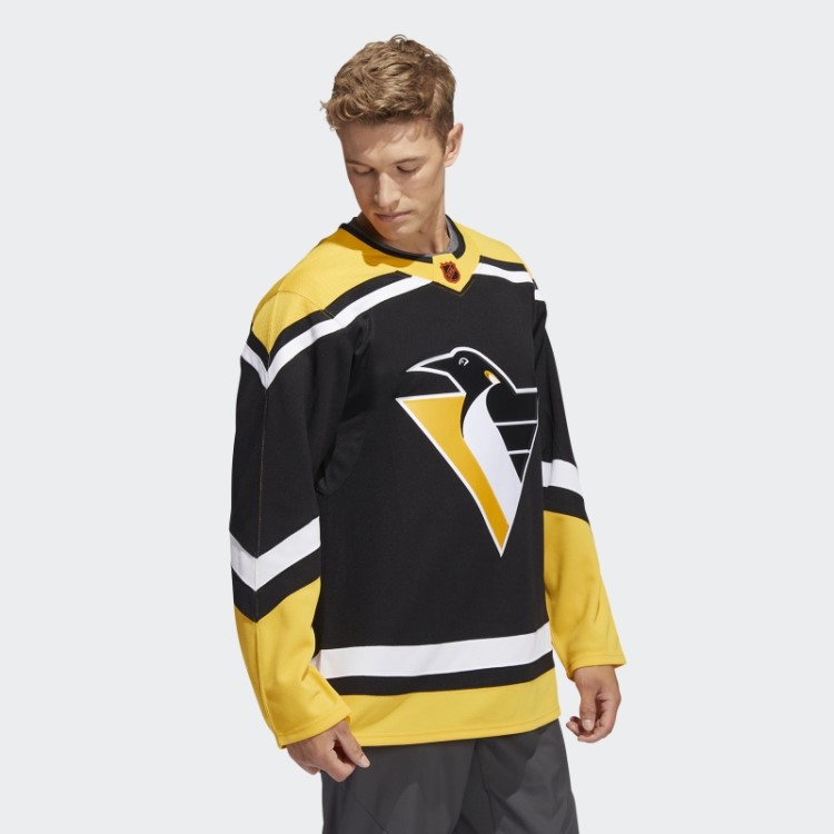 Pinguins Autêntica Camisa Retrô Com Marca Nominativa Adidas Preta