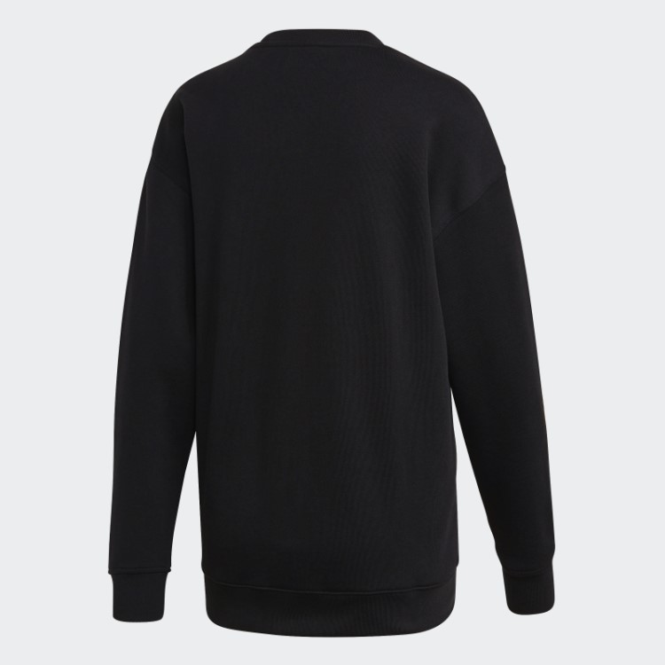 Moletom Trifoil Crew Preto Adidas