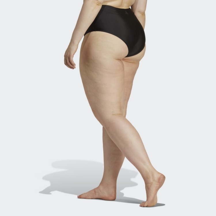 Cueca De Biquíni Cintura Alta (plus Size) Preta Adidas