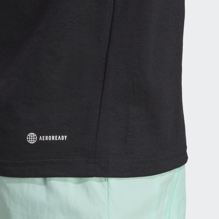 Camiseta Preta Adidas Train Essentials Prime
