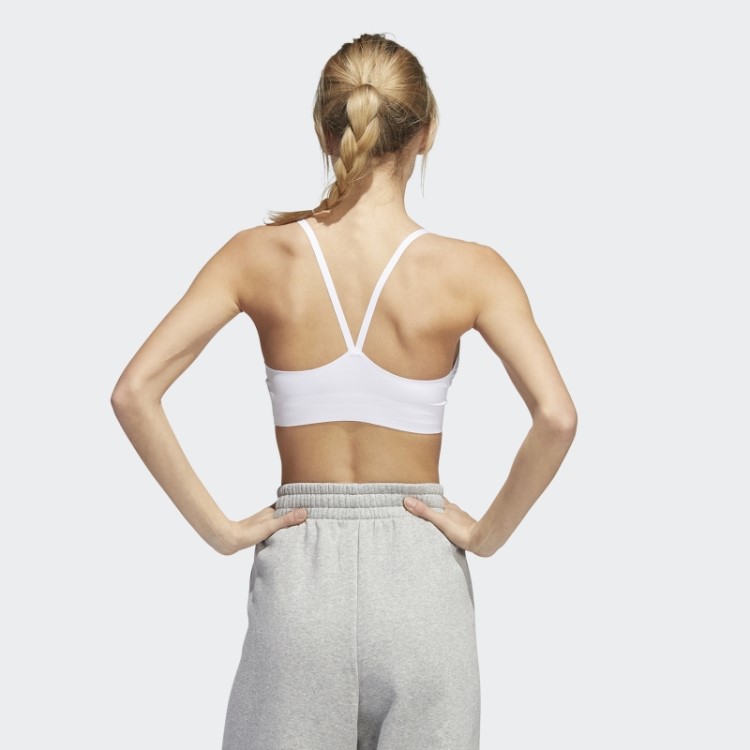 Sutiã De Tiras Com Suporte De Luz Purelounge Branco Adidas