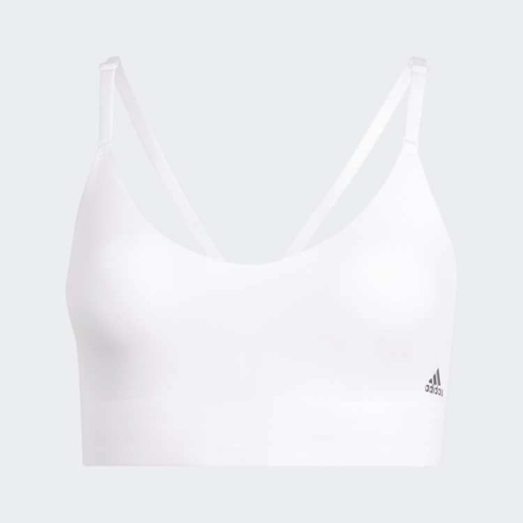 Sutiã De Tiras Com Suporte De Luz Purelounge Branco Adidas