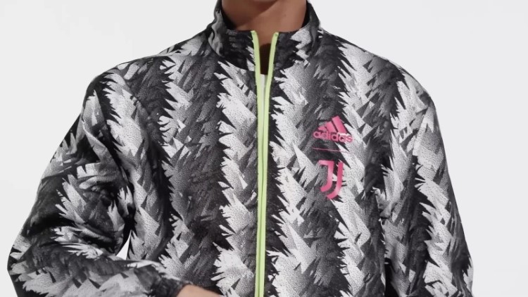 Jaqueta Reversível Preta Adidas Juventus Hino