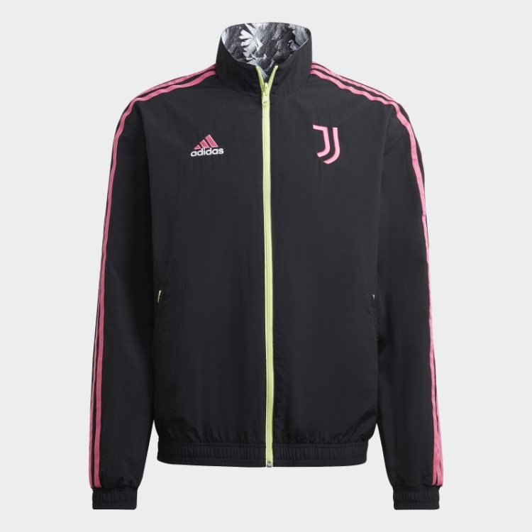 Jaqueta Reversível Preta Adidas Juventus Hino