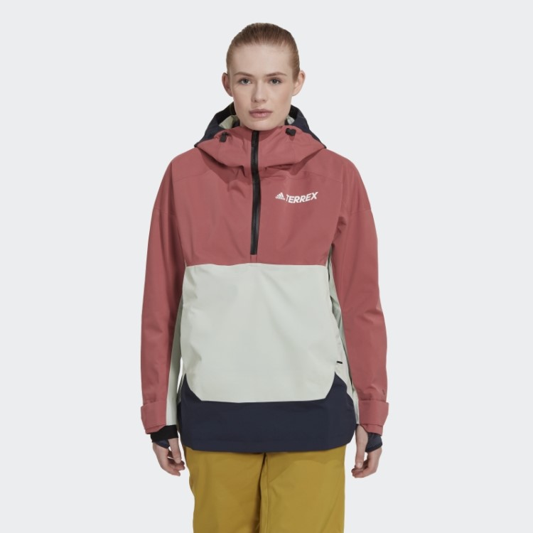 Adidas Red Terrex 2 Camadas Rain.rdy Snow Anorak