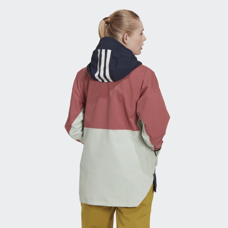 Adidas Red Terrex 2 Camadas Rain.rdy Snow Anorak