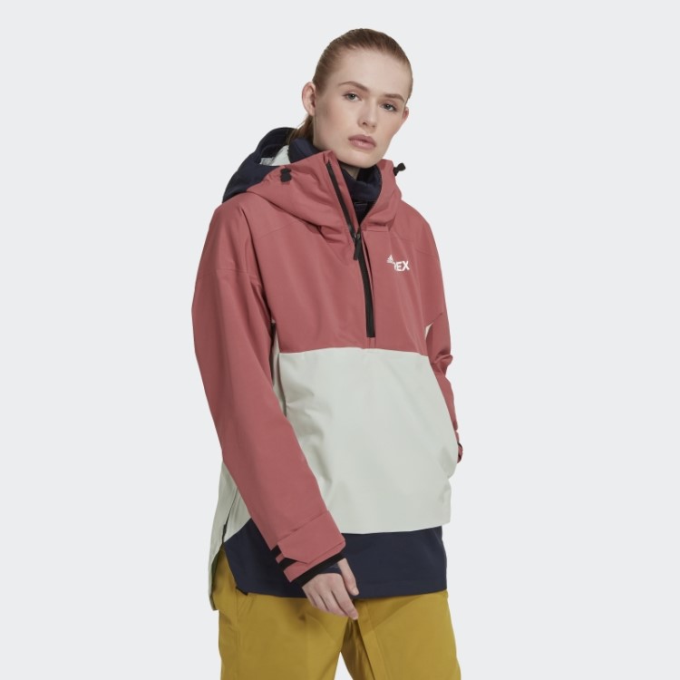 Adidas Red Terrex 2 Camadas Rain.rdy Snow Anorak