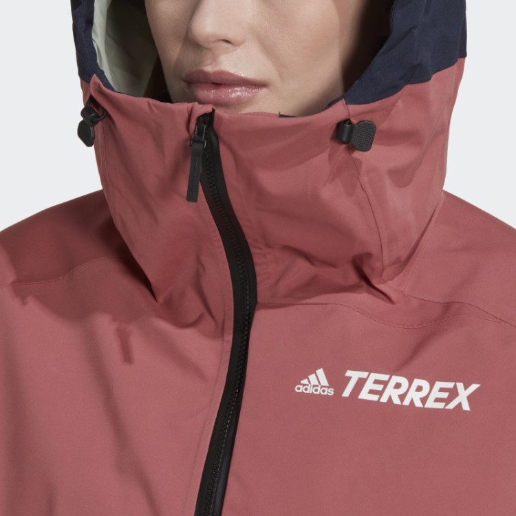 Adidas Red Terrex 2 Camadas Rain.rdy Snow Anorak