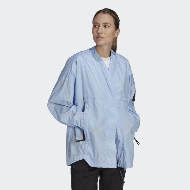 Cardigã Trançado Adidas Myshelter Blue Dawn
