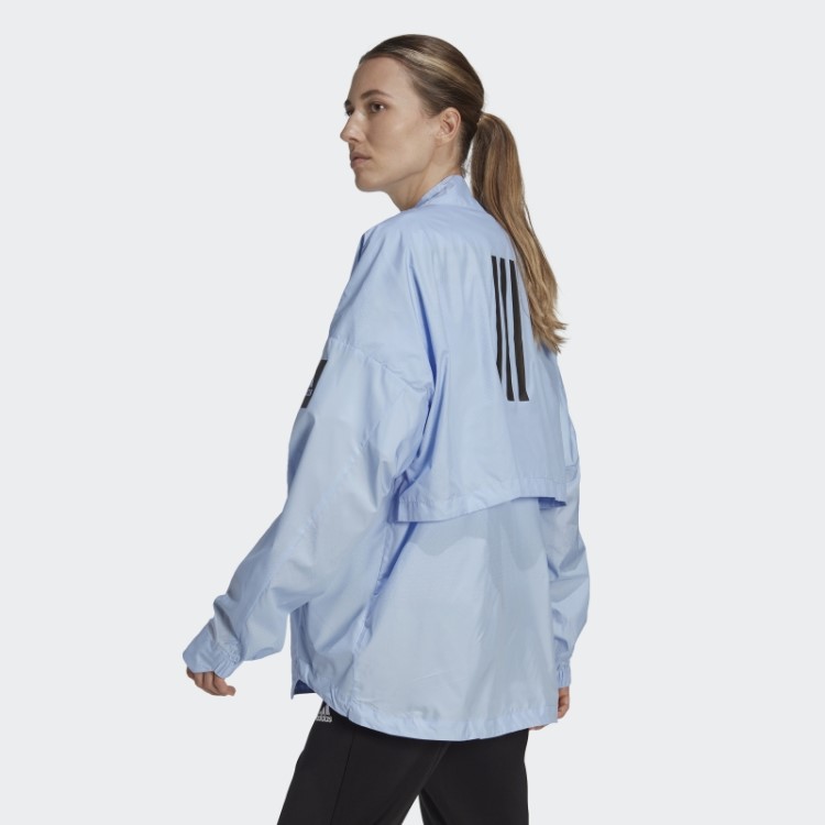 Cardigã Trançado Adidas Myshelter Blue Dawn
