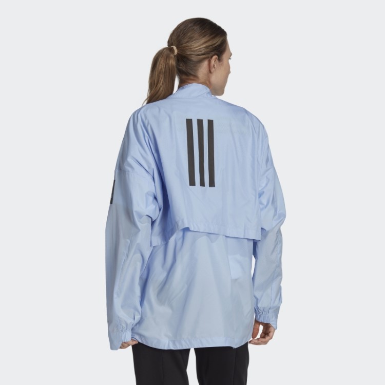 Cardigã Trançado Adidas Myshelter Blue Dawn