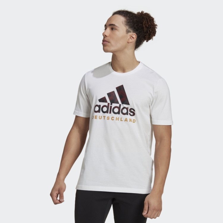 Camiseta Alemanha Dna Graphic Branca Adidas