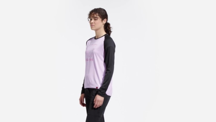Camisa De Manga Comprida Adidas Five Ten Bca Tee Lilás