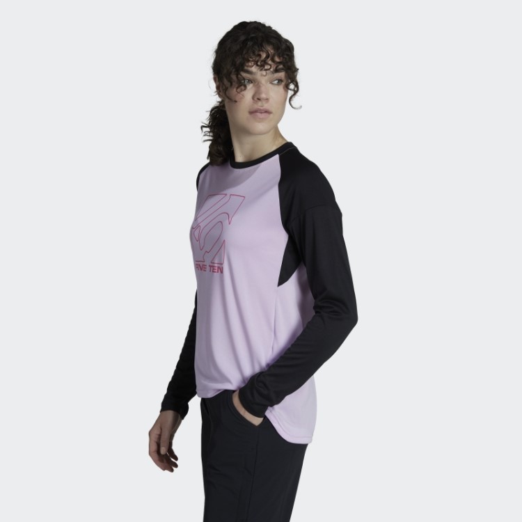Camisa De Manga Comprida Adidas Five Ten Bca Tee Lilás