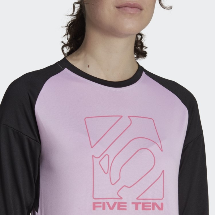 Camisa De Manga Comprida Adidas Five Ten Bca Tee Lilás
