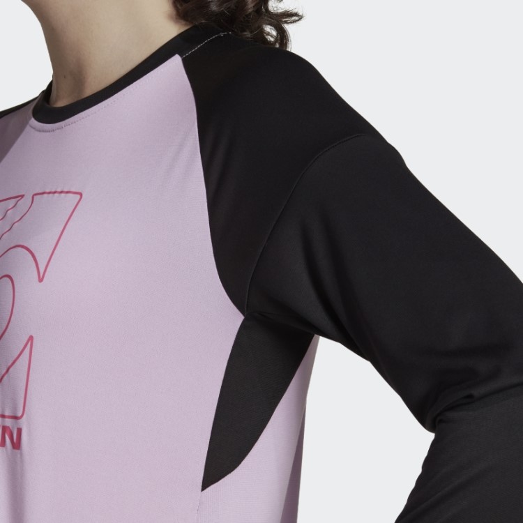 Camisa De Manga Comprida Adidas Five Ten Bca Tee Lilás